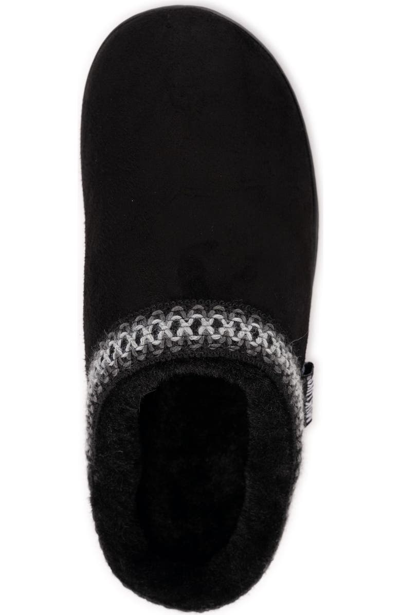 MUK LUKS Jordi Genuine Suede Clog Slipper, Alternate, color, Black