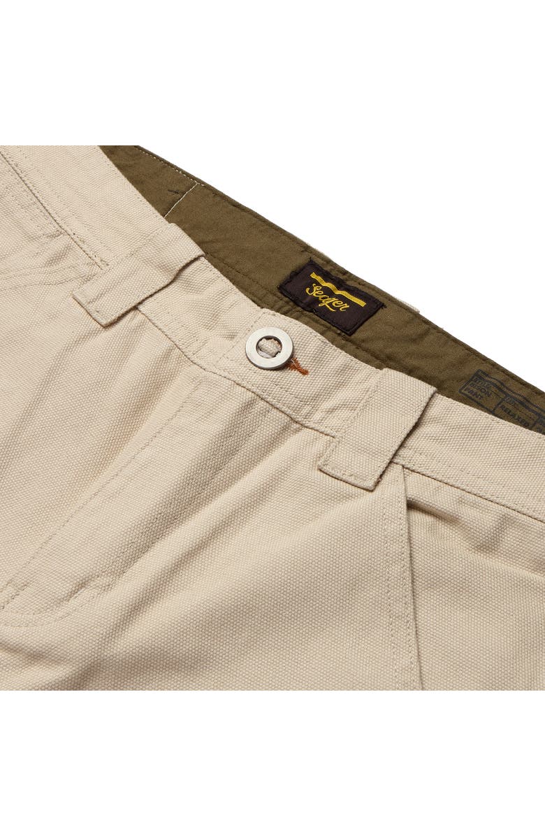 Seager Co Bison Cotton Canvas Carpenter Pants, Alternate, color, Stone