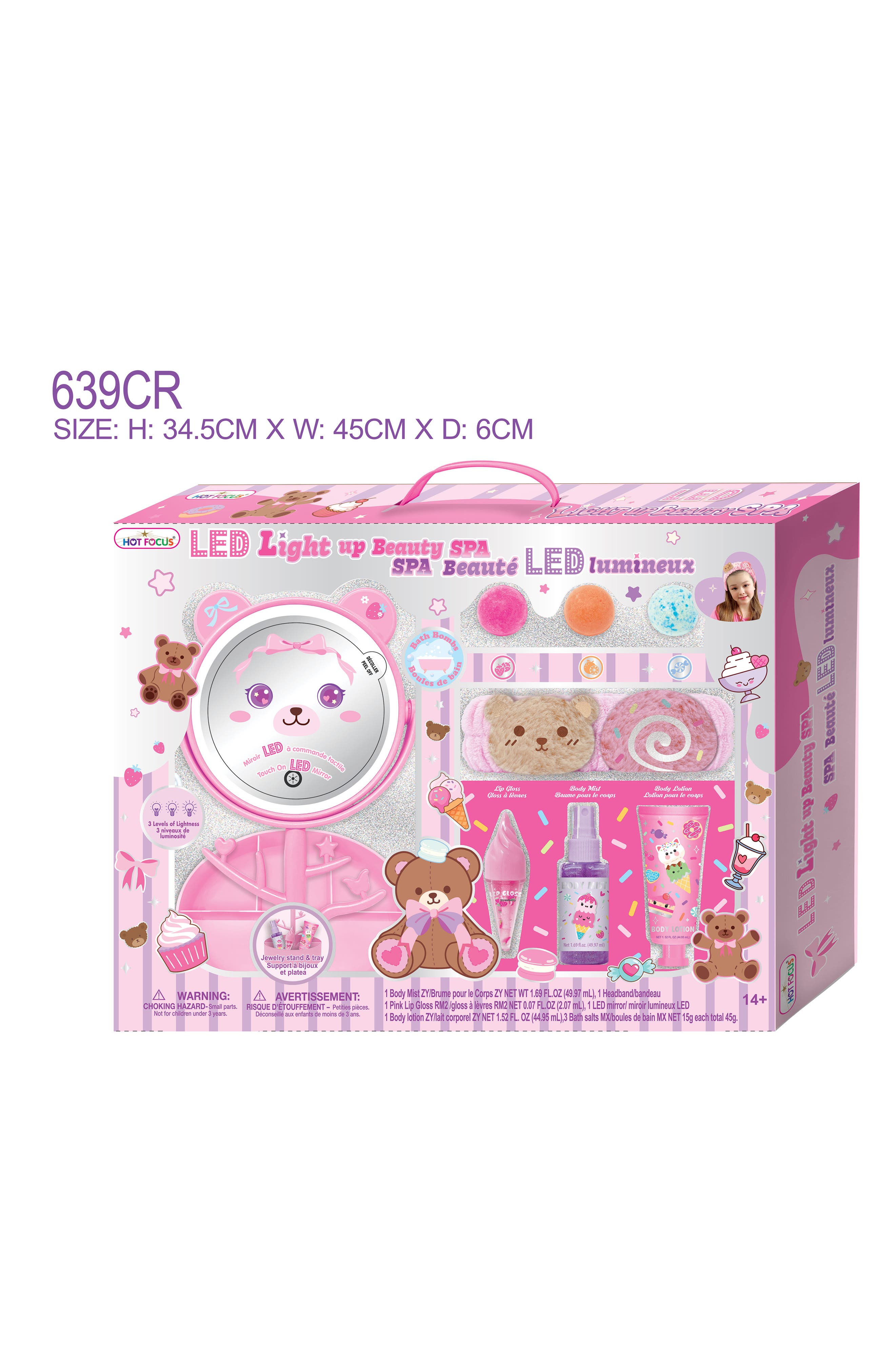 HOT FOCUS LED Light Up Beauty Critter Spa Toy
