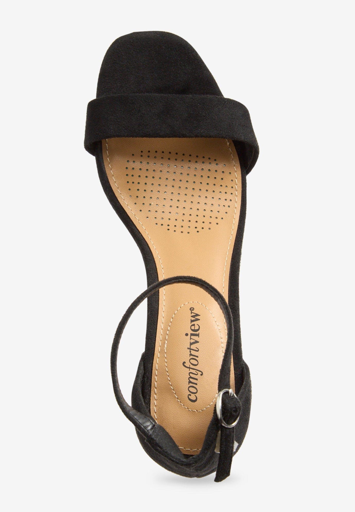 Comfortview The Orly Sandal, Alternate, color, Black