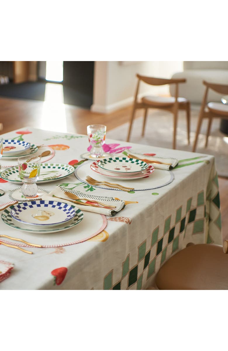 MISETTE Still Life Long Linen Tablecloth, Alternate, color,