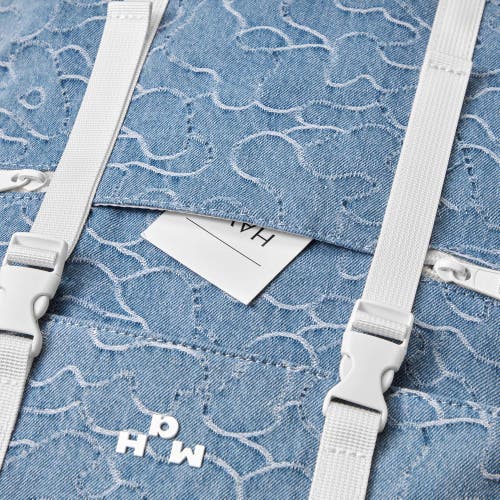 Mah Camouflage Denim Siro Backpack In Blue