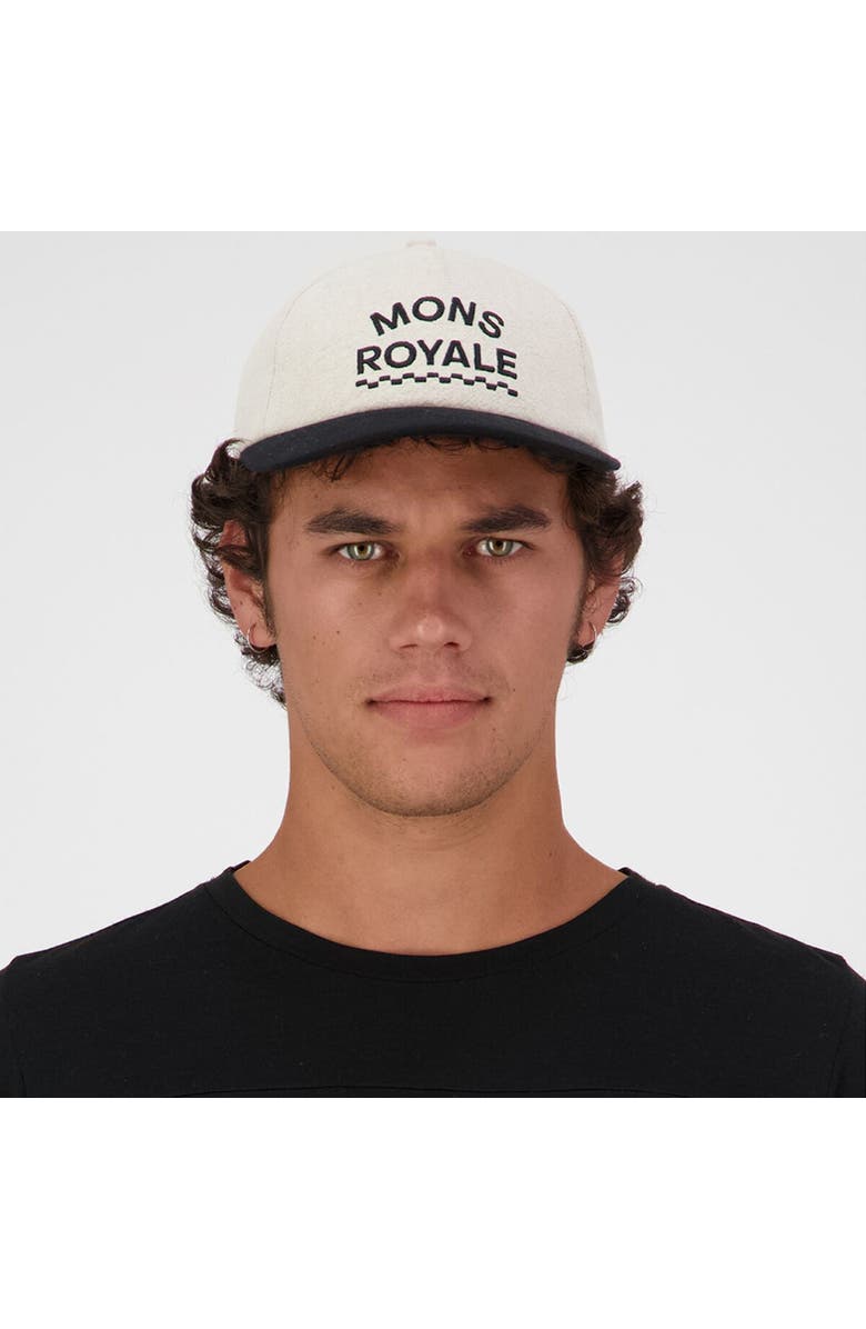 Mons Royale Shifty Cap, Alternate, color, Oatmeal/Black