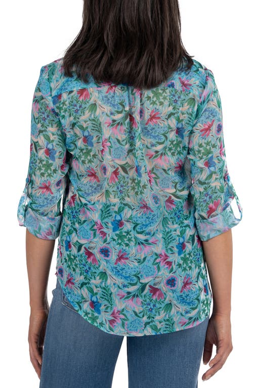 KUT FROM THE KLOTH KUT FROM THE KLOTH JASMINE CHIFFON BUTTON-UP SHIRT 