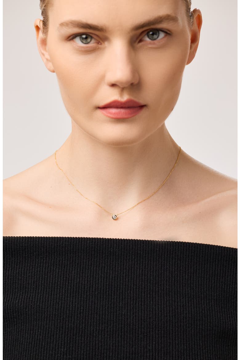 Diamond Necklace - Gold Medium Diamond Necklace, Alternate, color, Gold