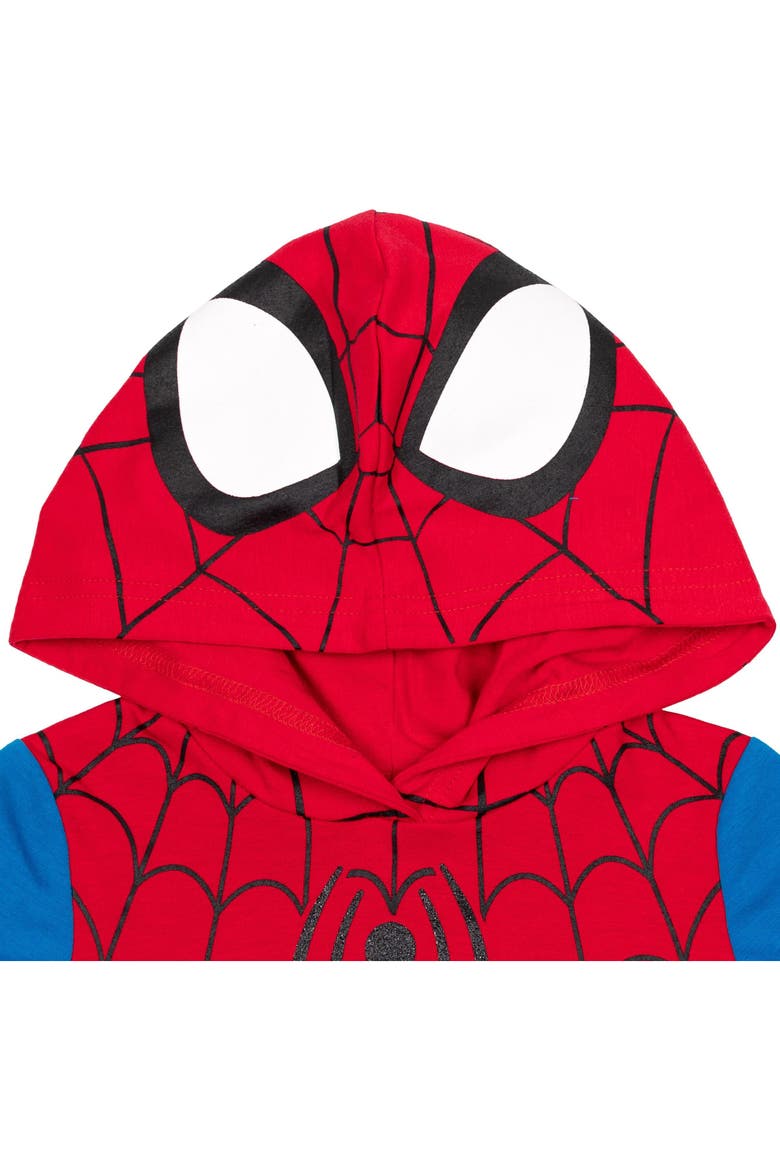 Spider-Man Hooded Tee and Leggings Set, Alternate, color, Red Blue Spider Man