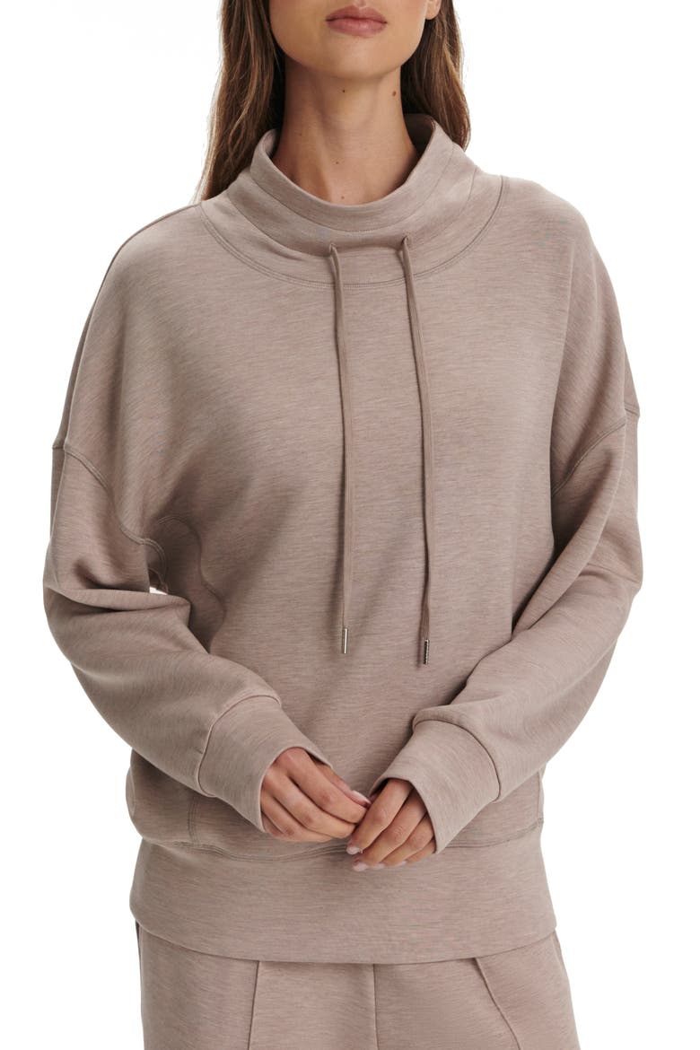 Oakdale Drawstring Sweatshirt, Main, color, TAUPE MARL