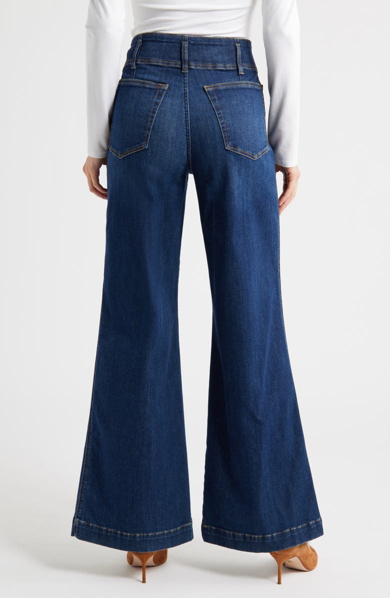 FRAME The Seamed High Waist Wide Leg Trouser Jeans, Alternate, color, 