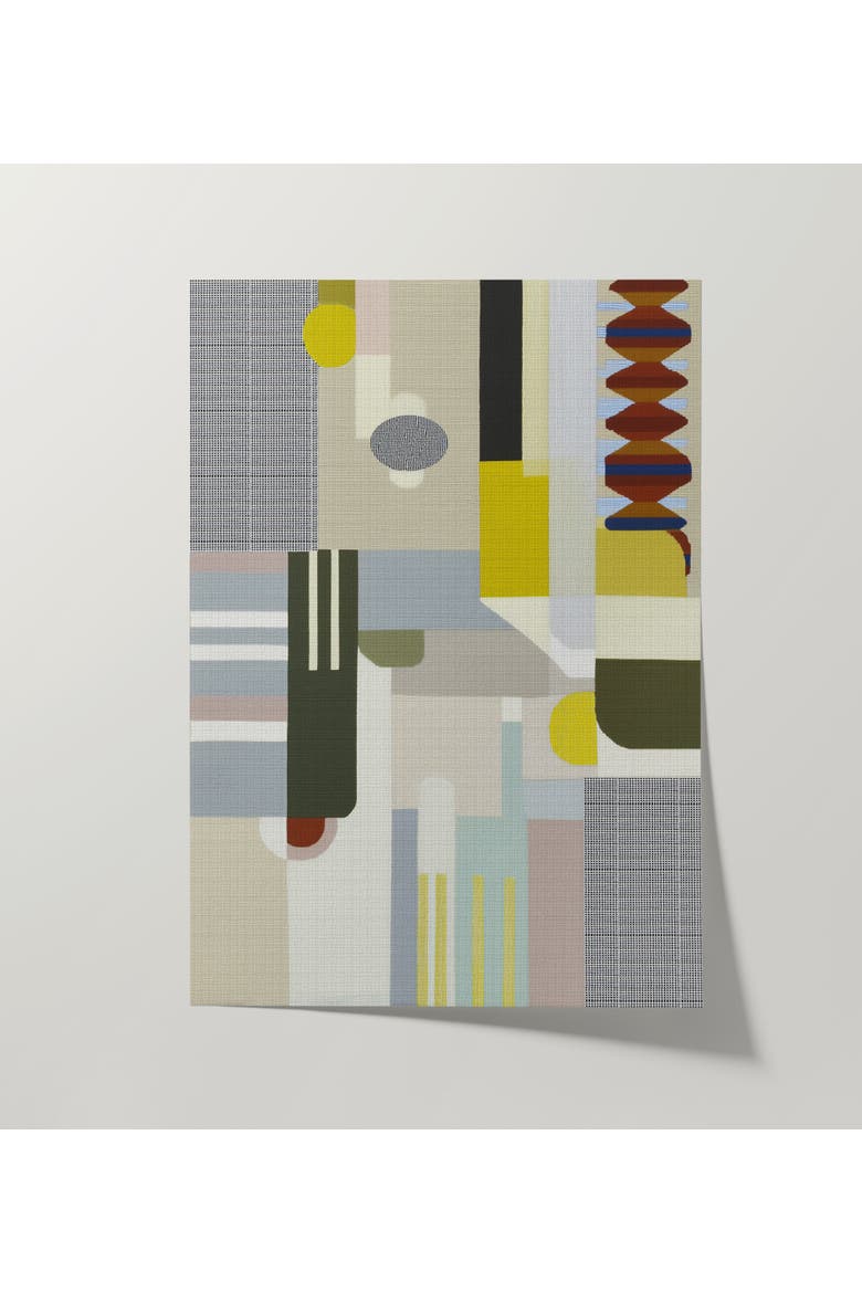 Woven Perspectives No. 16 Geometric Abstract Art Print, Alternate, color, Unframed - 30x40