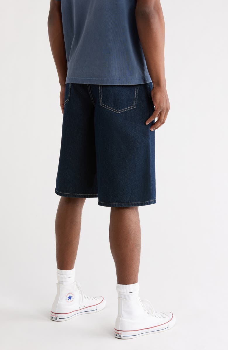 PacSun Kashton Extreme Baggy Denim Shorts, Alternate, color, Dark Indigo