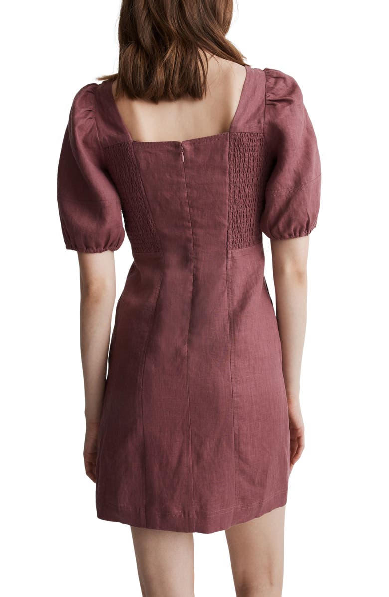 Madewell Maisie Linen Dress, Alternate, color, 
