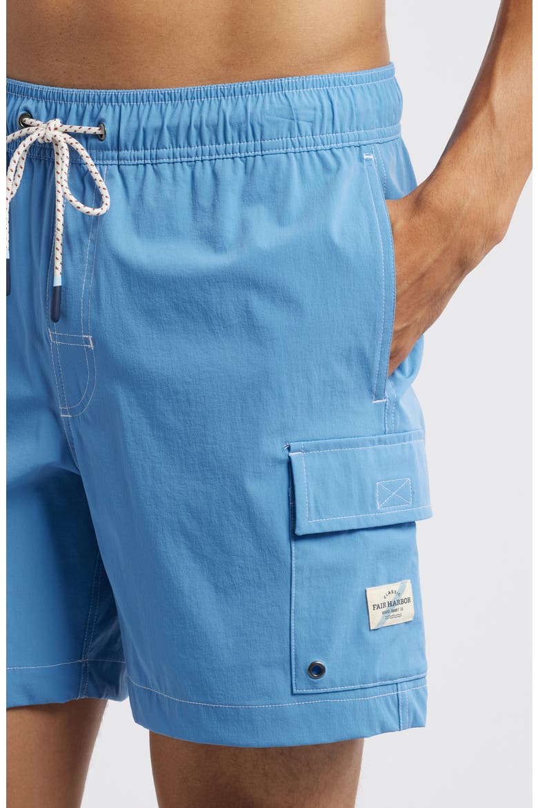 Breaker Water Repellent Swim Trunks, Alternate, color, WAVE BLUE