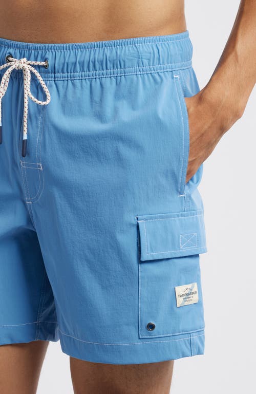 Fair Harbor Breaker Water Repellent Swim Trunks In Wave Blue