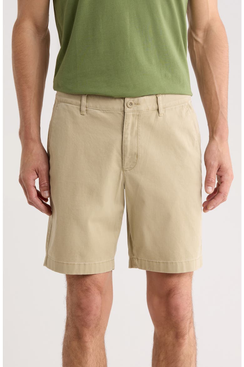 Coastal Key Flat Front Shorts, Main, color, STONE KHAKI