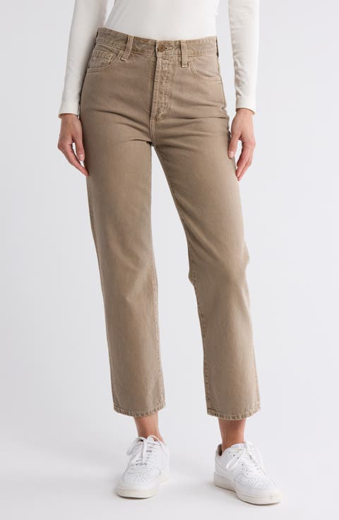 Alexxis High Waist Straight Leg Jeans