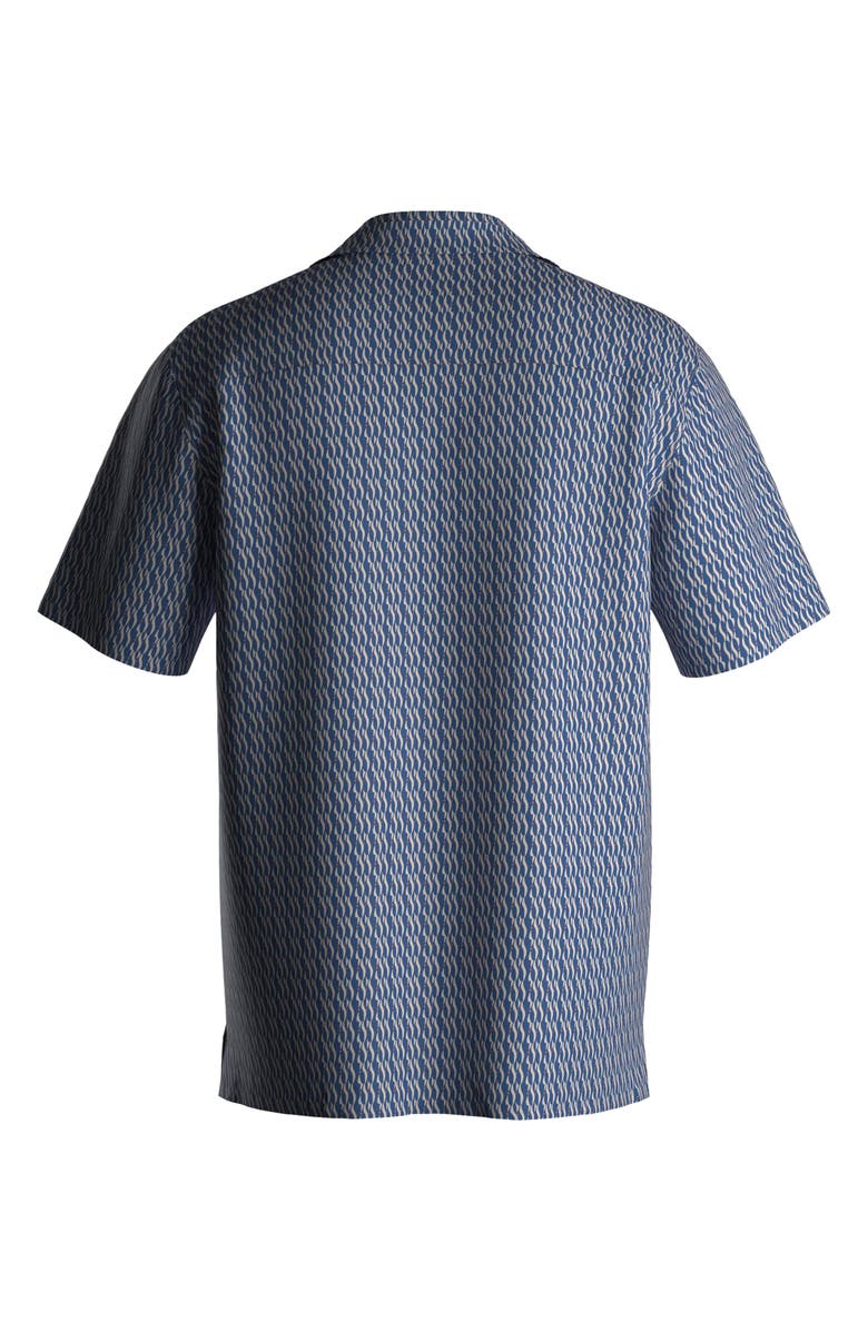 BOSS Beach Camp Shirt, Alternate, color, Blue