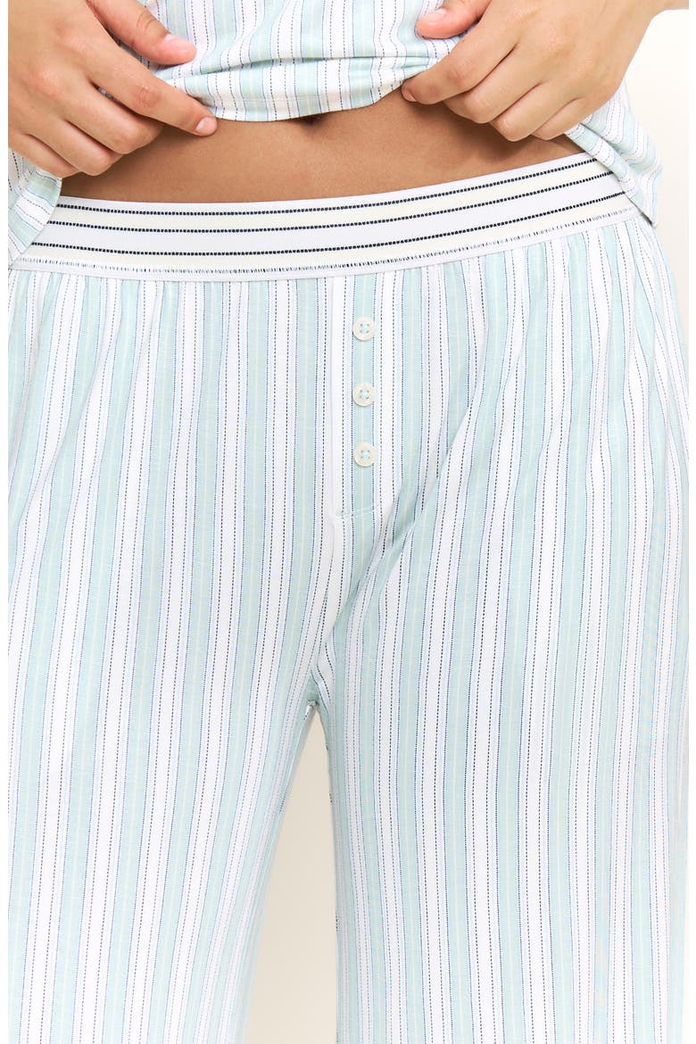 All American Tank Pajamas, Alternate, color, SAGE STITCHED STRIPE