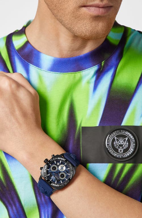 Philipp Plein Sport Wildcat Silicone Strap Watch, 40mm In Blue