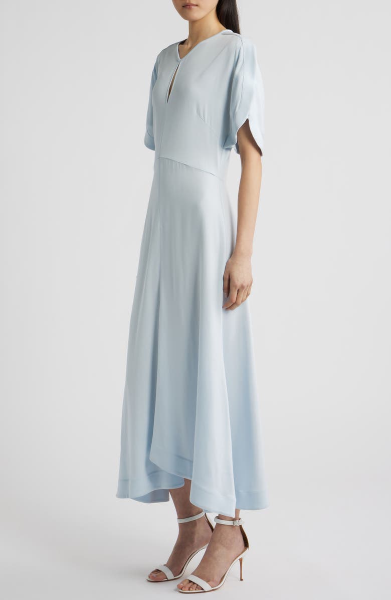 BOSS Denaz High Low Midi Dress, Alternate, color, Pale Lagoon