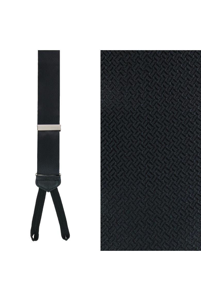 The Monte Bello Interlocked Silk Formal Suspenders, Main, color, Black