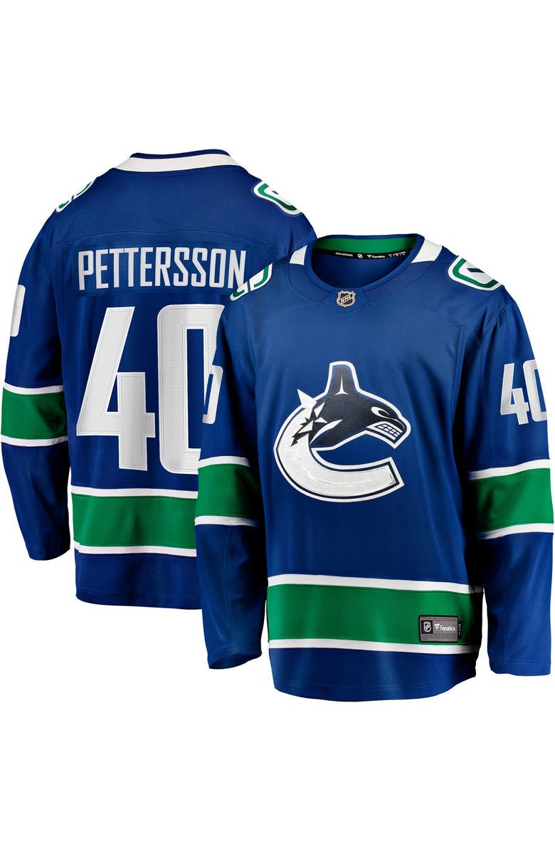 FANATICS Men's Fanatics Branded Elias Pettersson Blue Vancouver Canucks Home Breakaway Jersey, Main, color, Blue