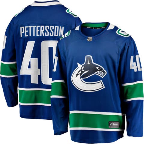 Men's Fanatics Branded Elias Pettersson Blue Vancouver Canucks Home Breakaway Jersey