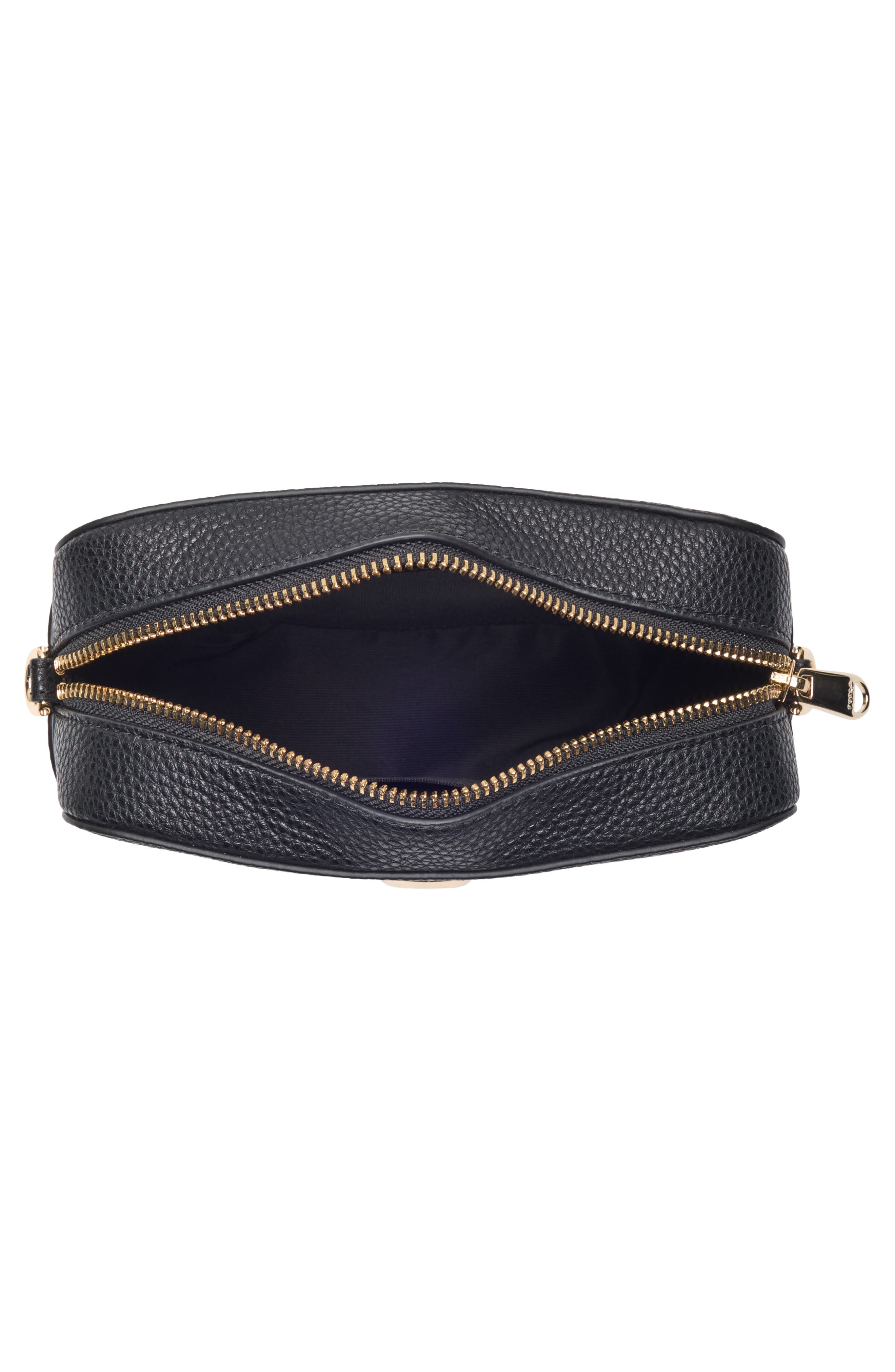 Furla Gardenia Mini Camera Case Crossbody Bag, Alternate, color, Nero+Toni Ghiaccio