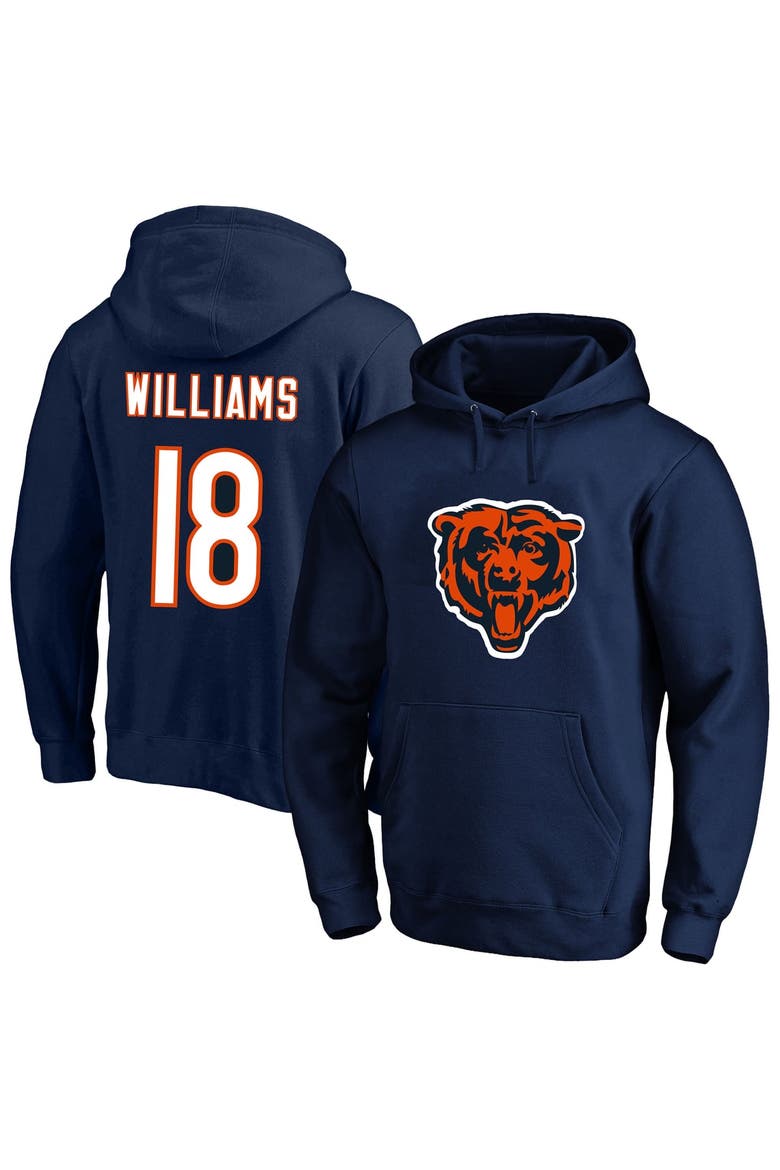 Men's Fanatics Caleb Williams Navy Chicago Bears Big & Tall Name & Number Fleece Hoodie, Main, color, Navy