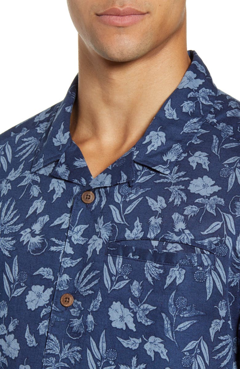 Patagonia Lightweight A/C<sup>®</sup> Regular Fit Print Cotton & Hemp Short Sleeve Shirt, Alternate, color, 