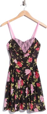 LUV BETSEY Cowl Neck Minidress
