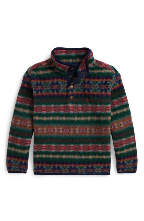 Kids' Fair Isle Fleece Pullover
