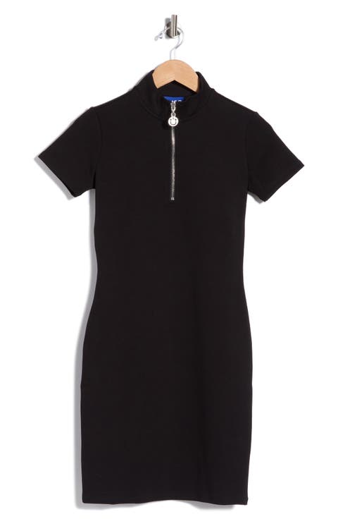 Nalayla Zip Mock Neck Minidress
