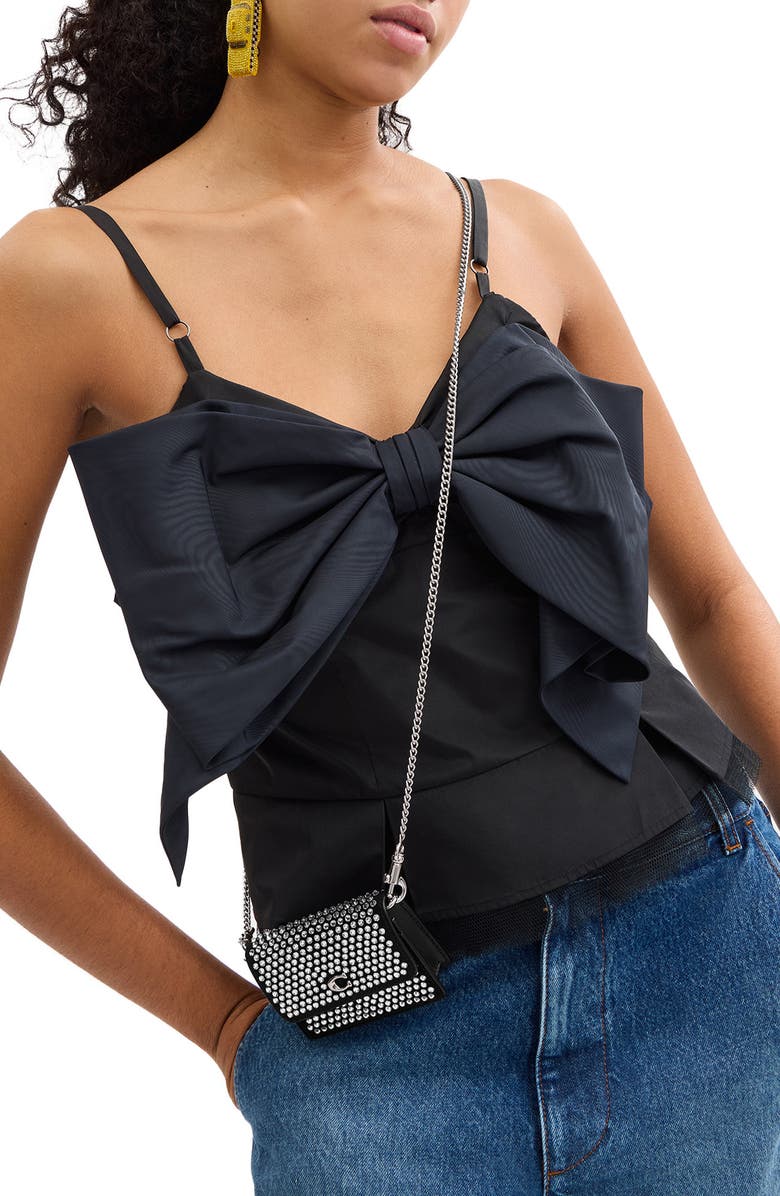 COACH Essential Crystal Half Flap Card Case, Alternate, color,