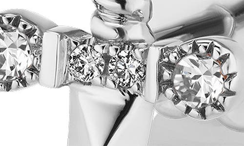 Maria Tash Diamond Trinity Hilt Dagger Single Stud Earring In Silver