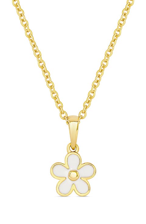 Flower Pendant Necklace (Girls)