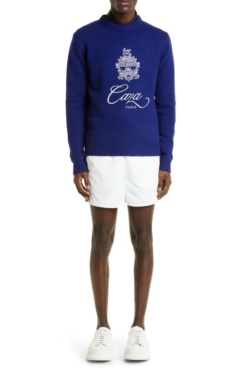 Casablanca Embleme de Caza Intarsia Wool & Cashmere Sweater, Alternate, color,