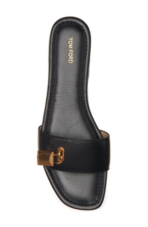 TOM FORD TOM FORD PADLOCK SLIDE SANDAL 