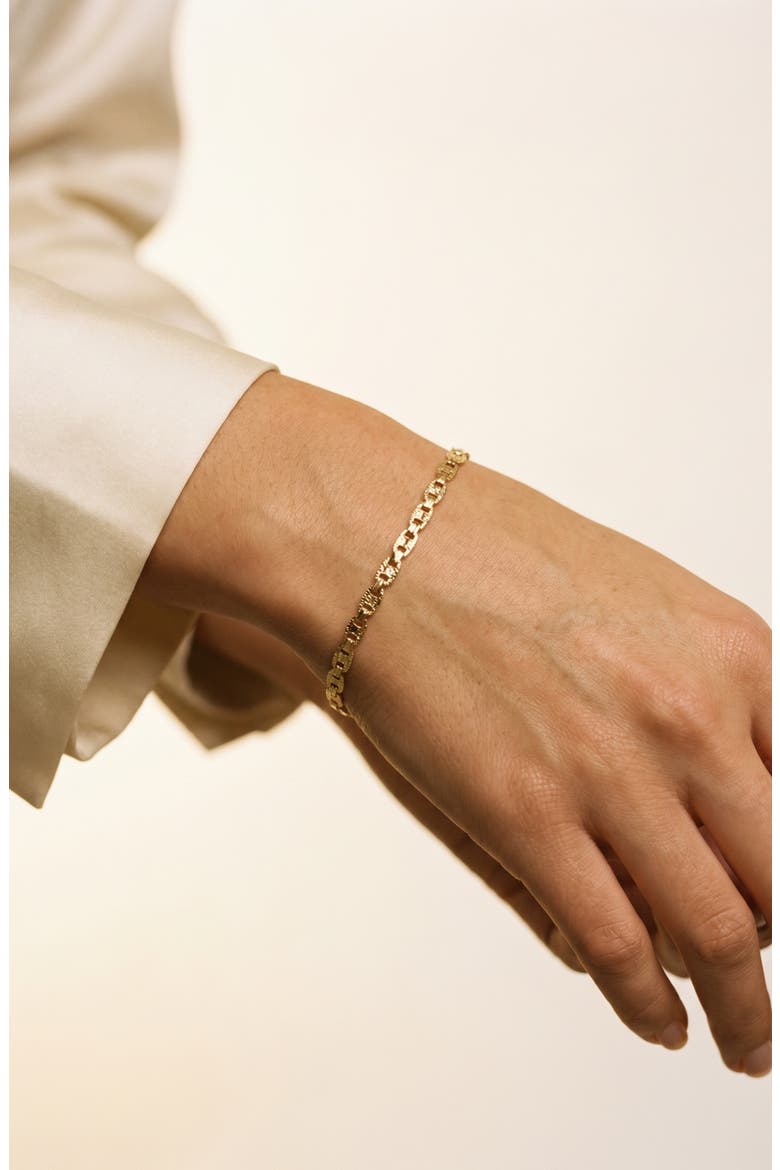 Aniya Mirror Chain Bracelet, Alternate, color, GOLD