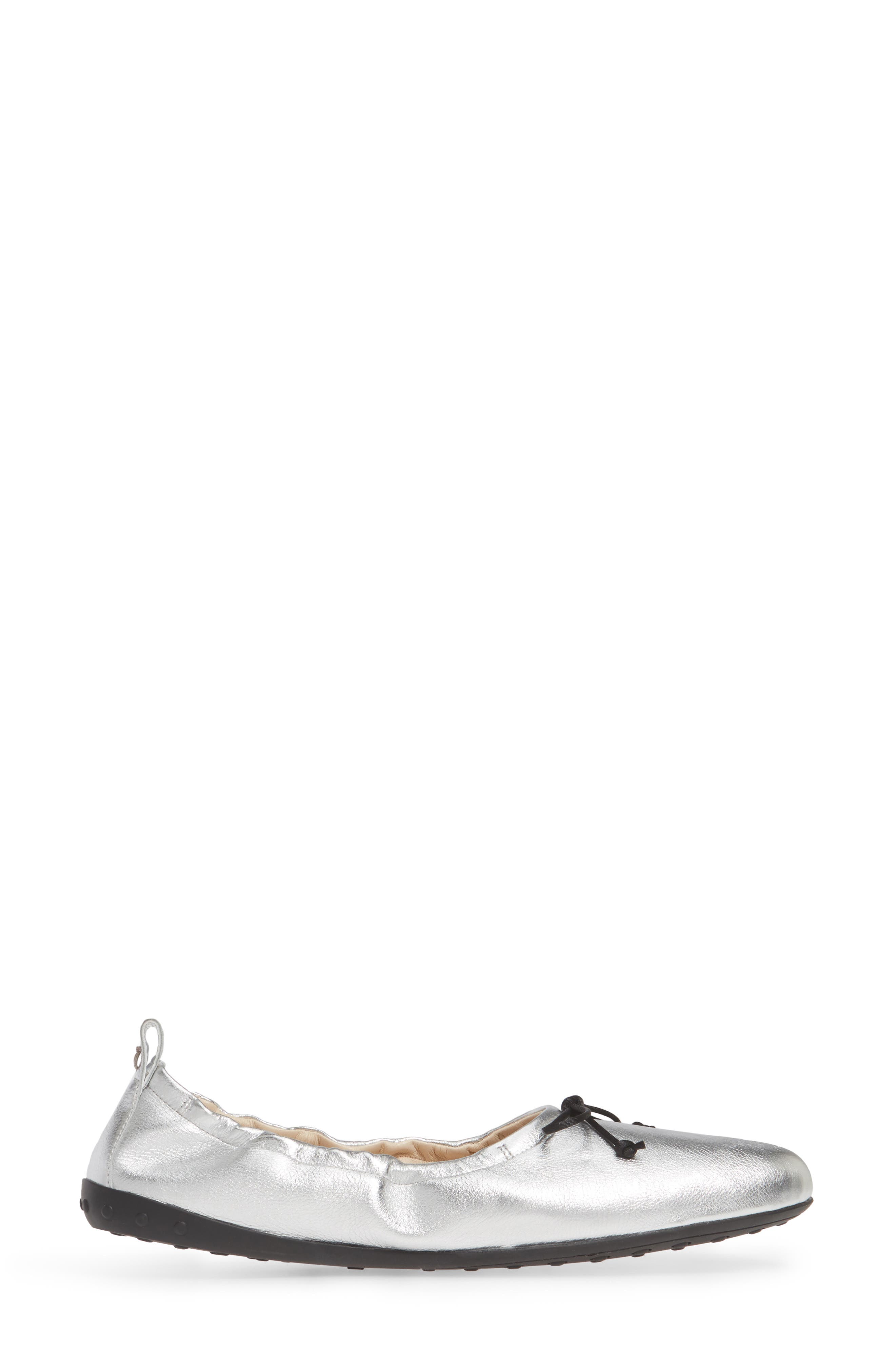 Scrunch Ballet Flat, Alternate, color, ARGENTO