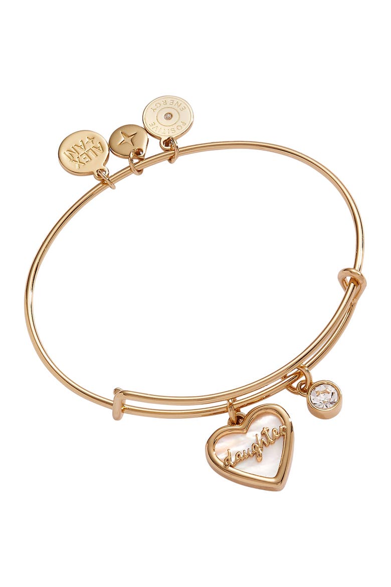 Daughter Bangle Bracelet, Main, color, Gold