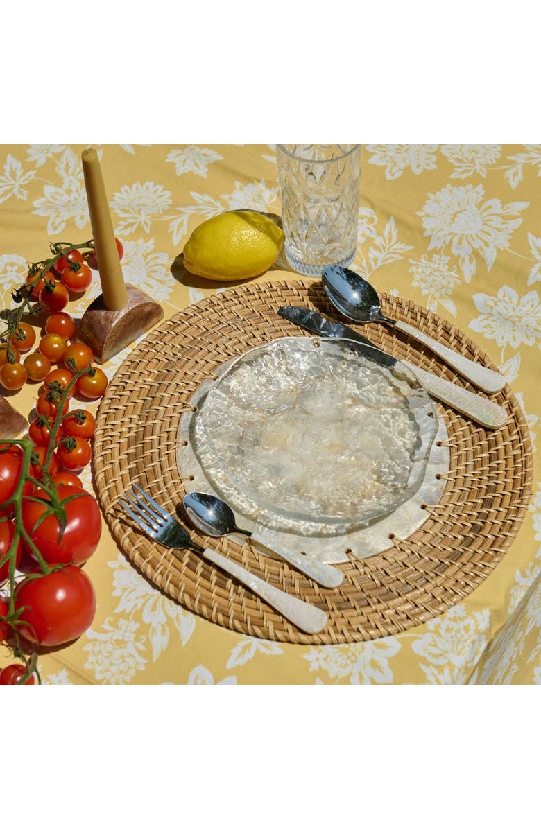 Kubo Mother Of Pearl Flatware - Set of 4, Alternate, color, Natural