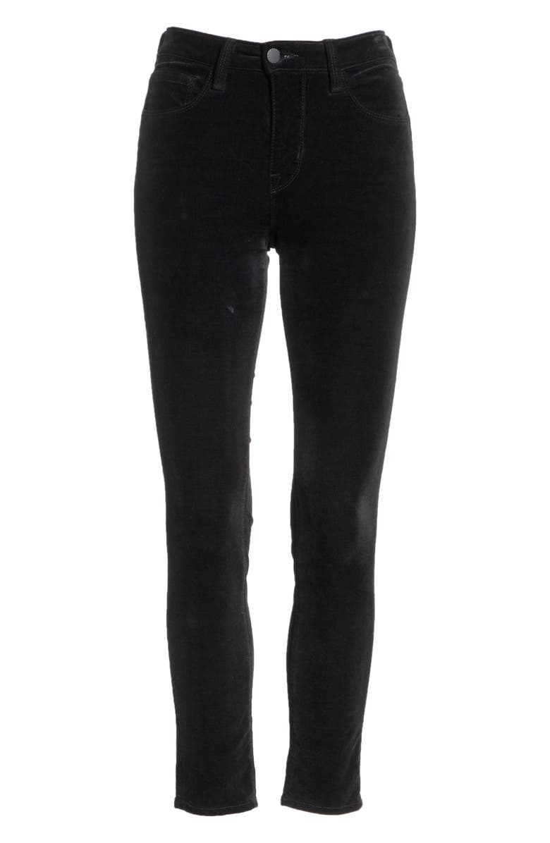 L'AGENCE Margot Velvet Crop Skinny Jeans, Alternate, color,