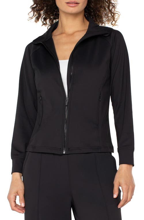 Liverpool Los Angeles Zip-up Jacket In Black