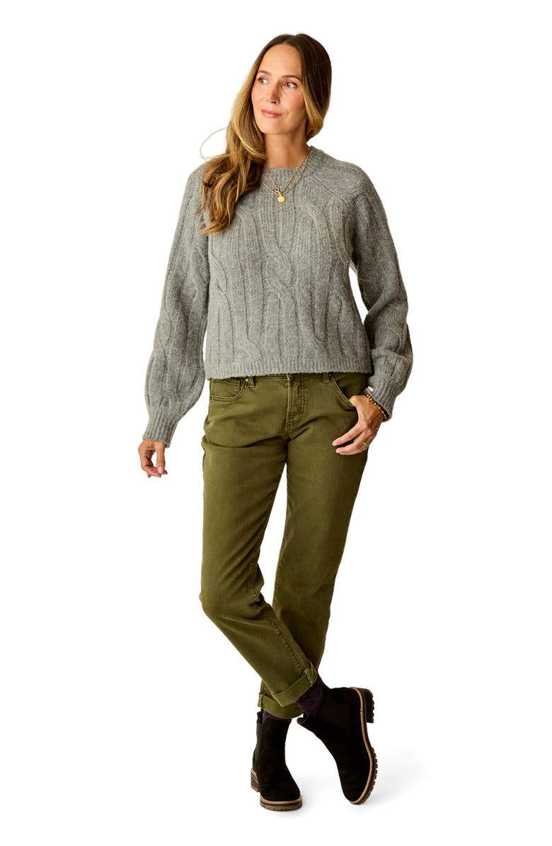 Carve Designs Eloise Wool Sweater, Alternate, color, Mid Grey