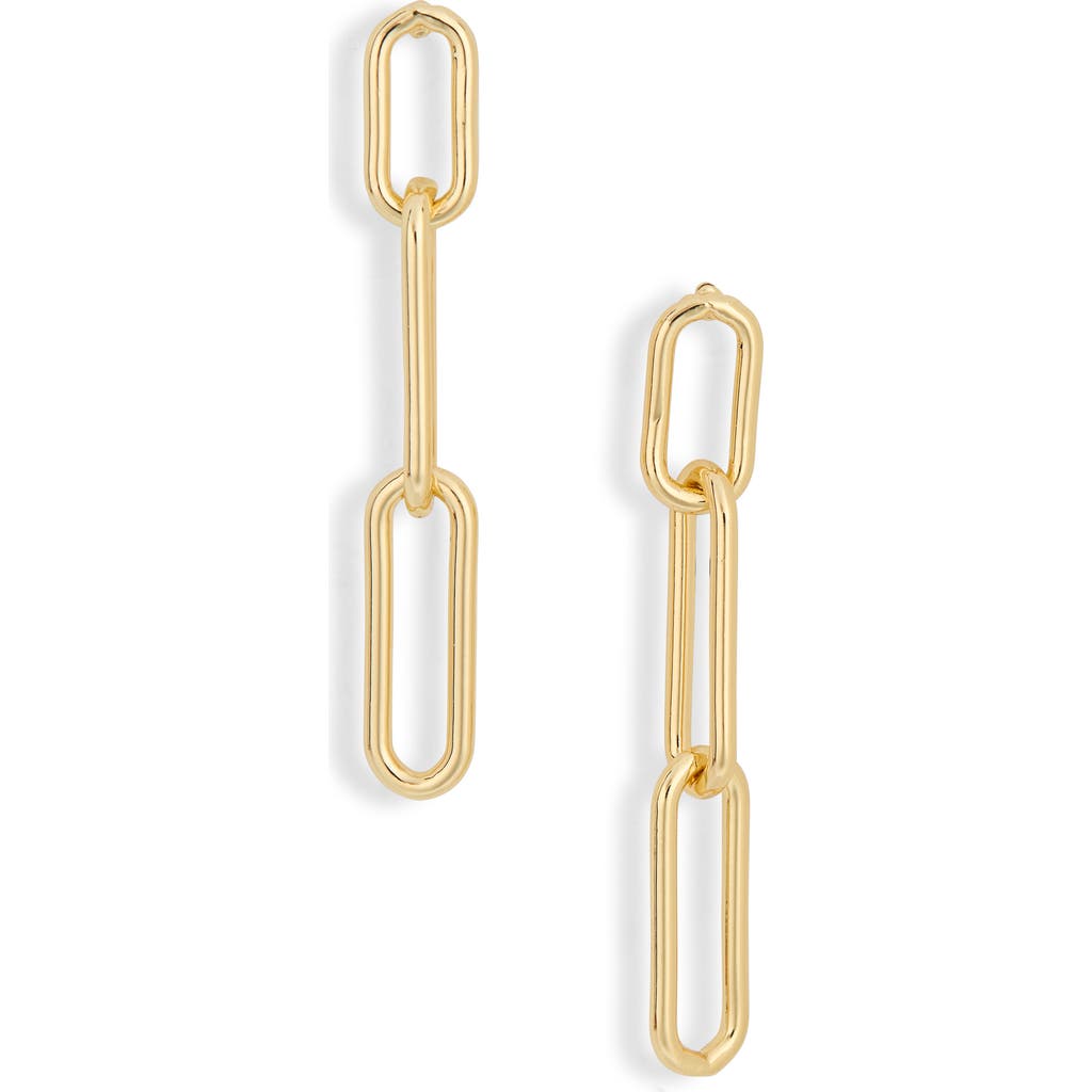 Nordstrom Rack Demi Fine Triple Link Linear Drop Earrings In Gold