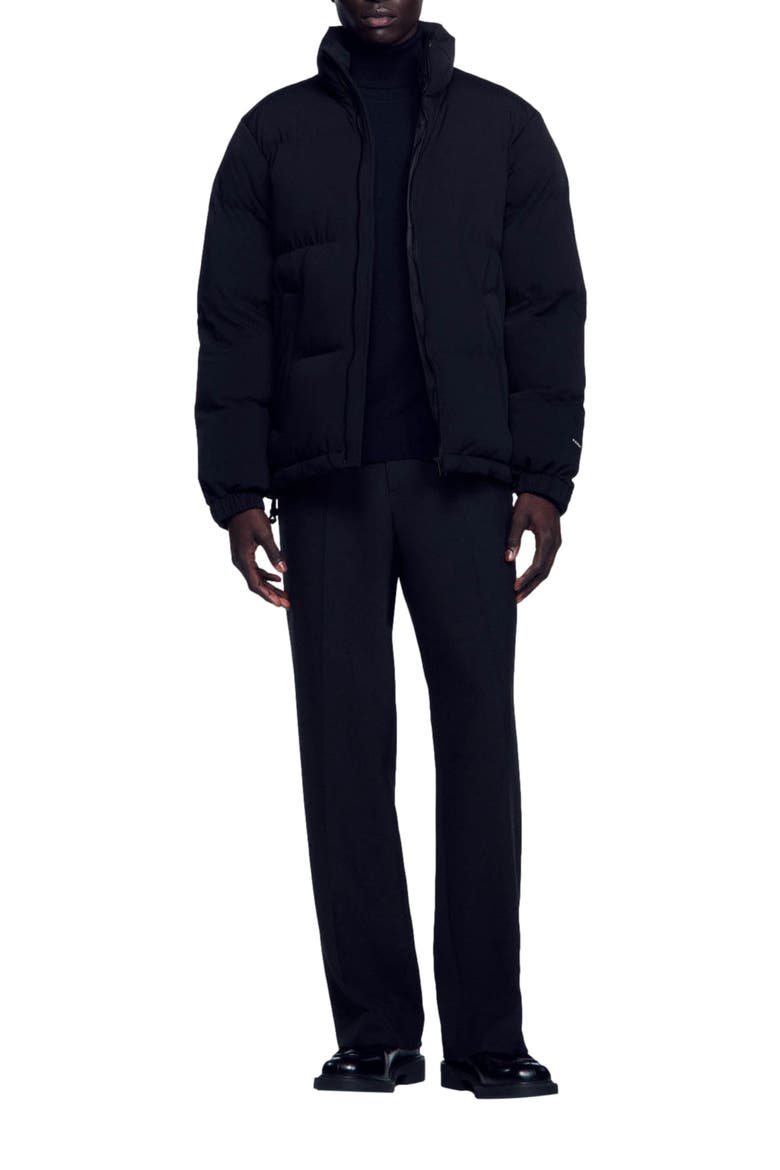 Oversized puffer jacket, Alternate, color, Black