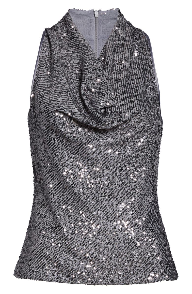 Eliza J Sequin Cowl Neck Top, Alternate, color, 