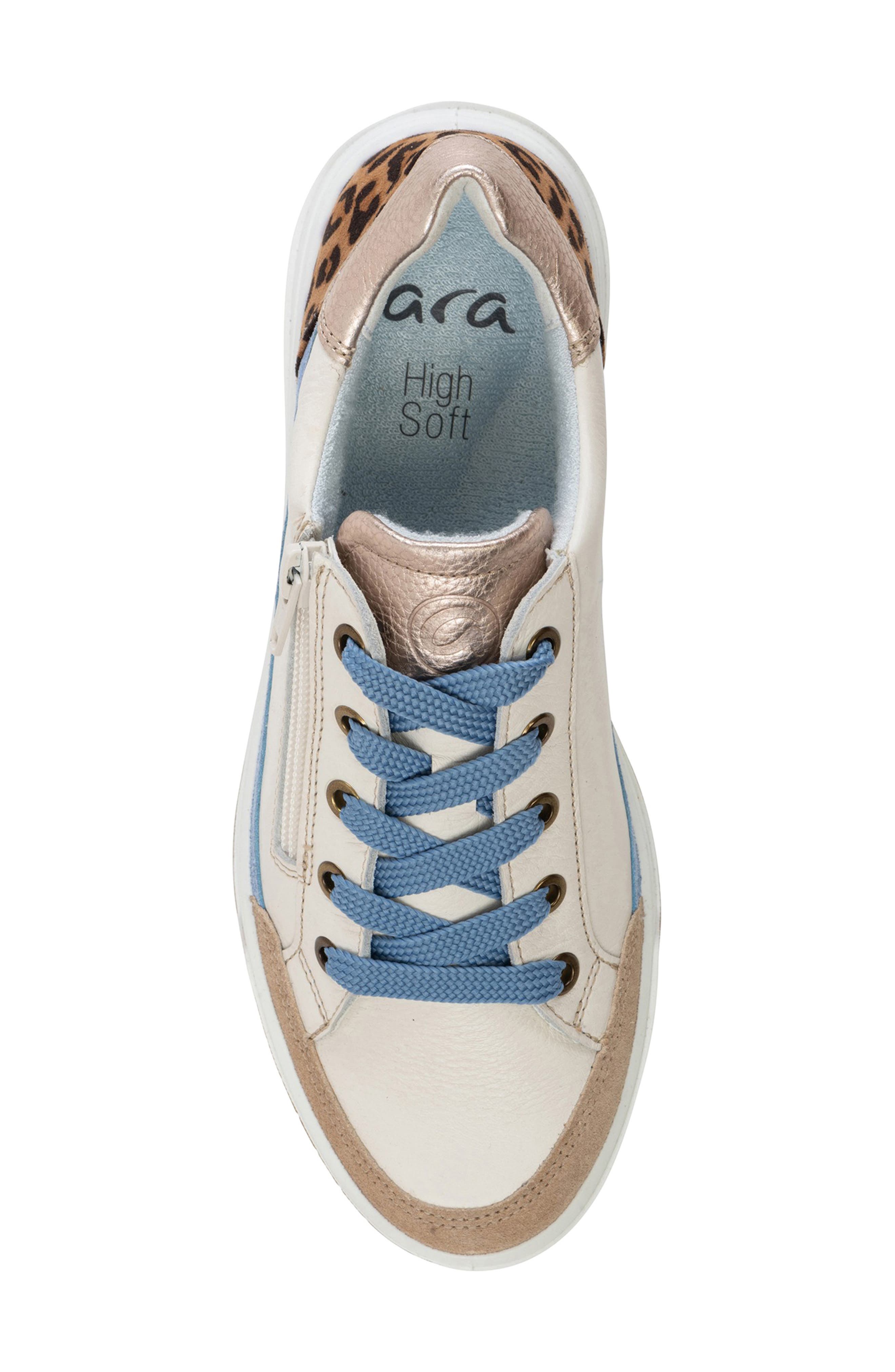 ara Rio Sneaker, Alternate, color, Cream/Sand/Blue/Nature