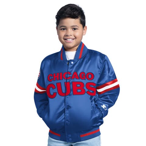 Youth Starter  Royal Chicago Cubs Scrimmage Full-Snap Varsity Jacket