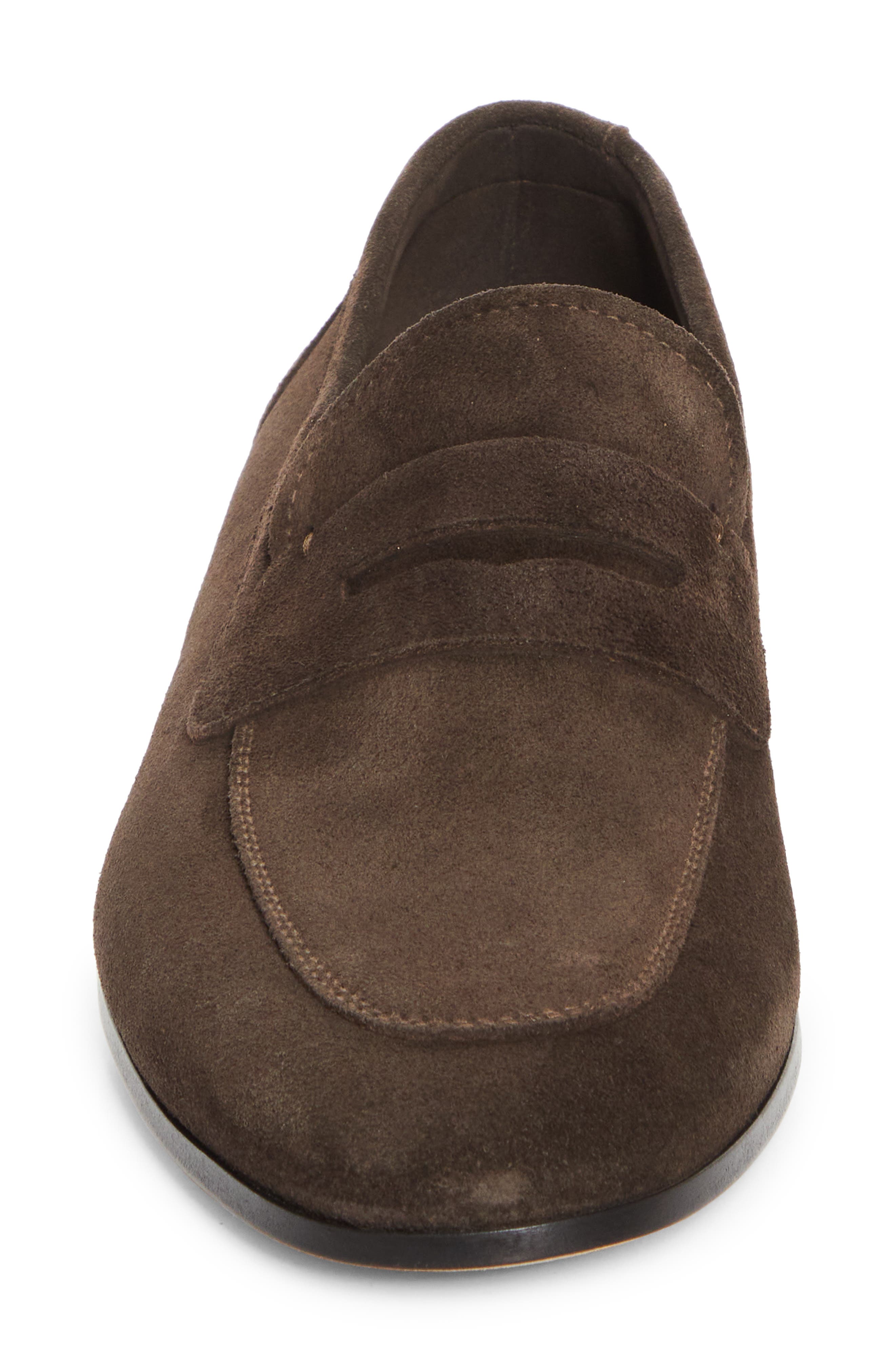 JM WESTON Woogie Penny Loafer, Alternate, color, Dark Brown